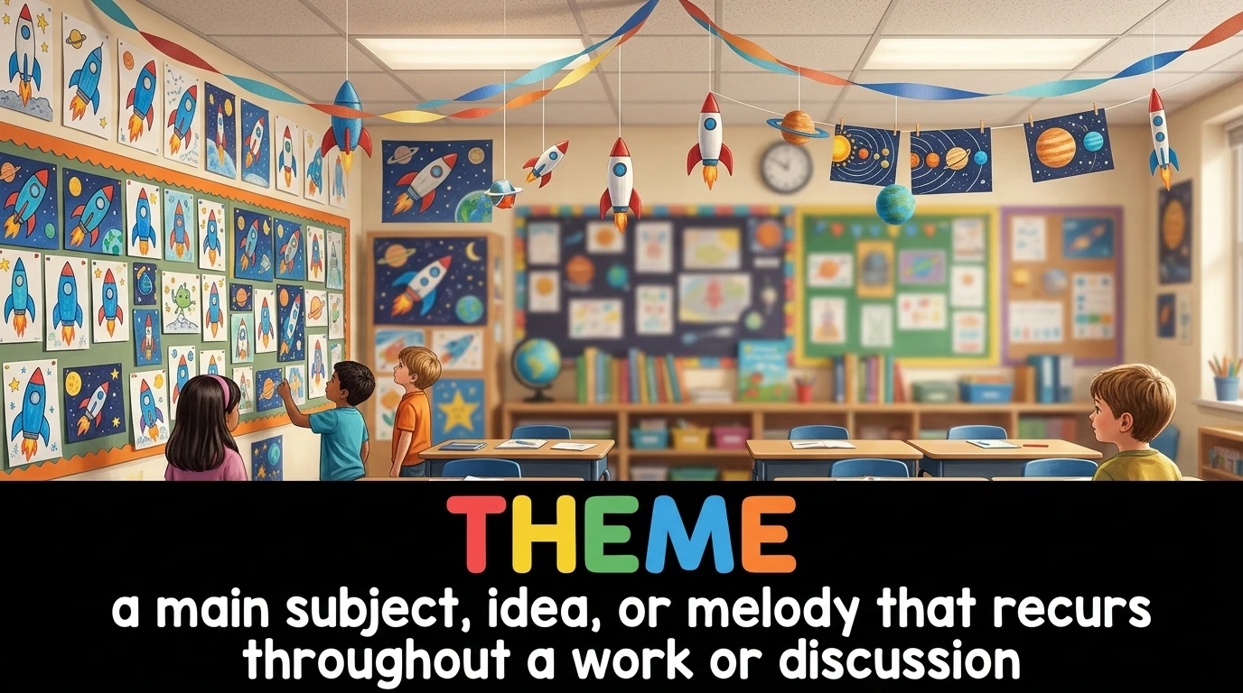 English Illustration for theme